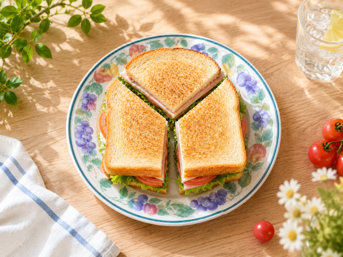 Tagliare il panino in diagonale è superato: prova questo metodo