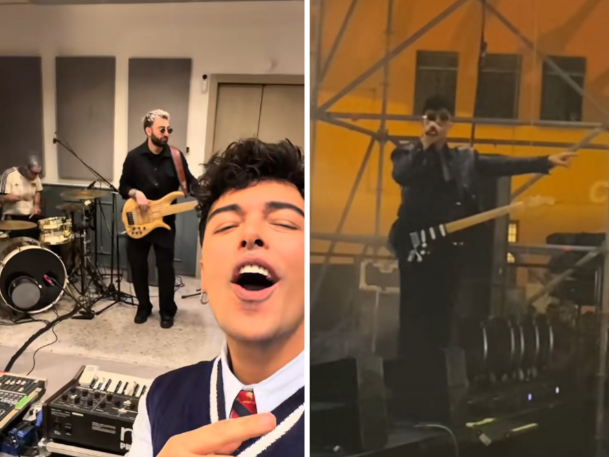 Si rompono le acque al concerto dei The Kolors: Stash ferma lo show