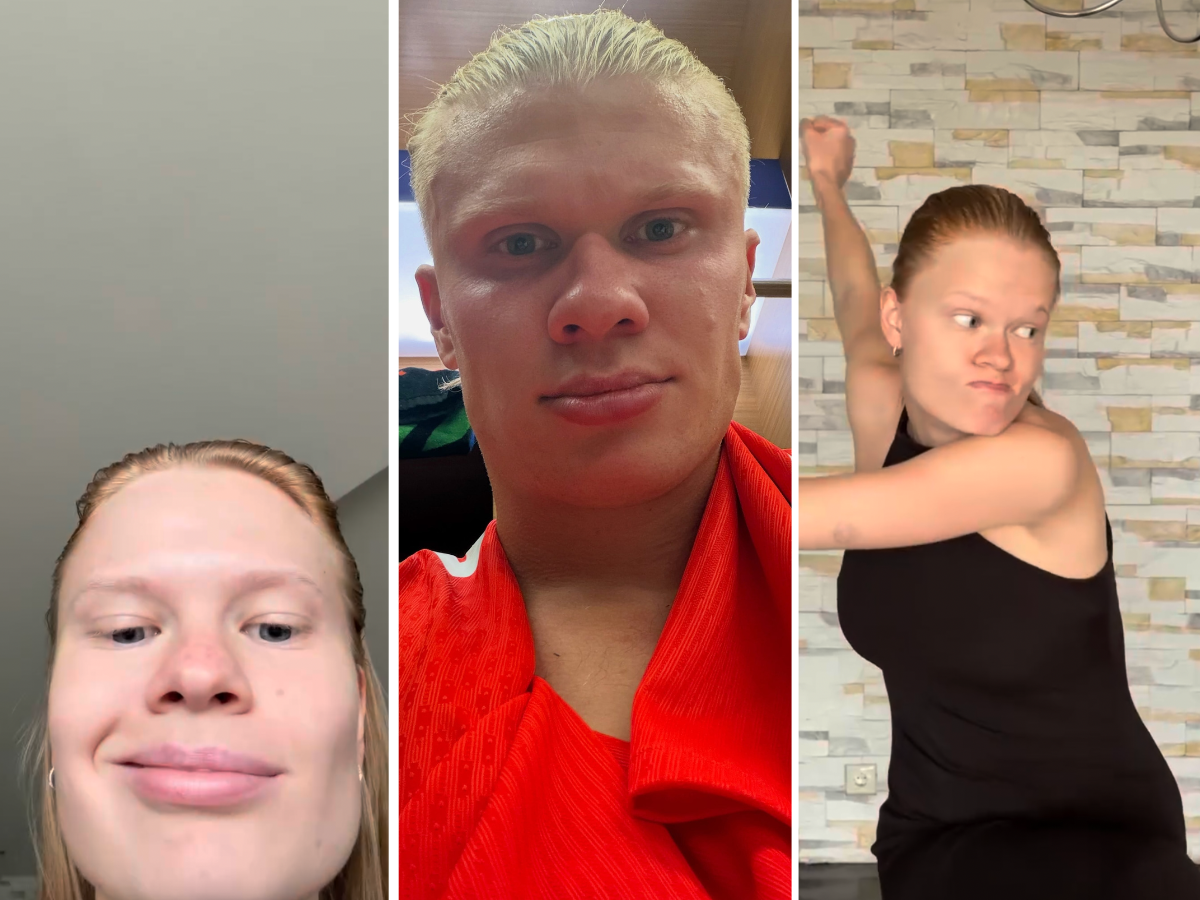 Questa modella è la sosia perfetta di Erling Haaland: il video