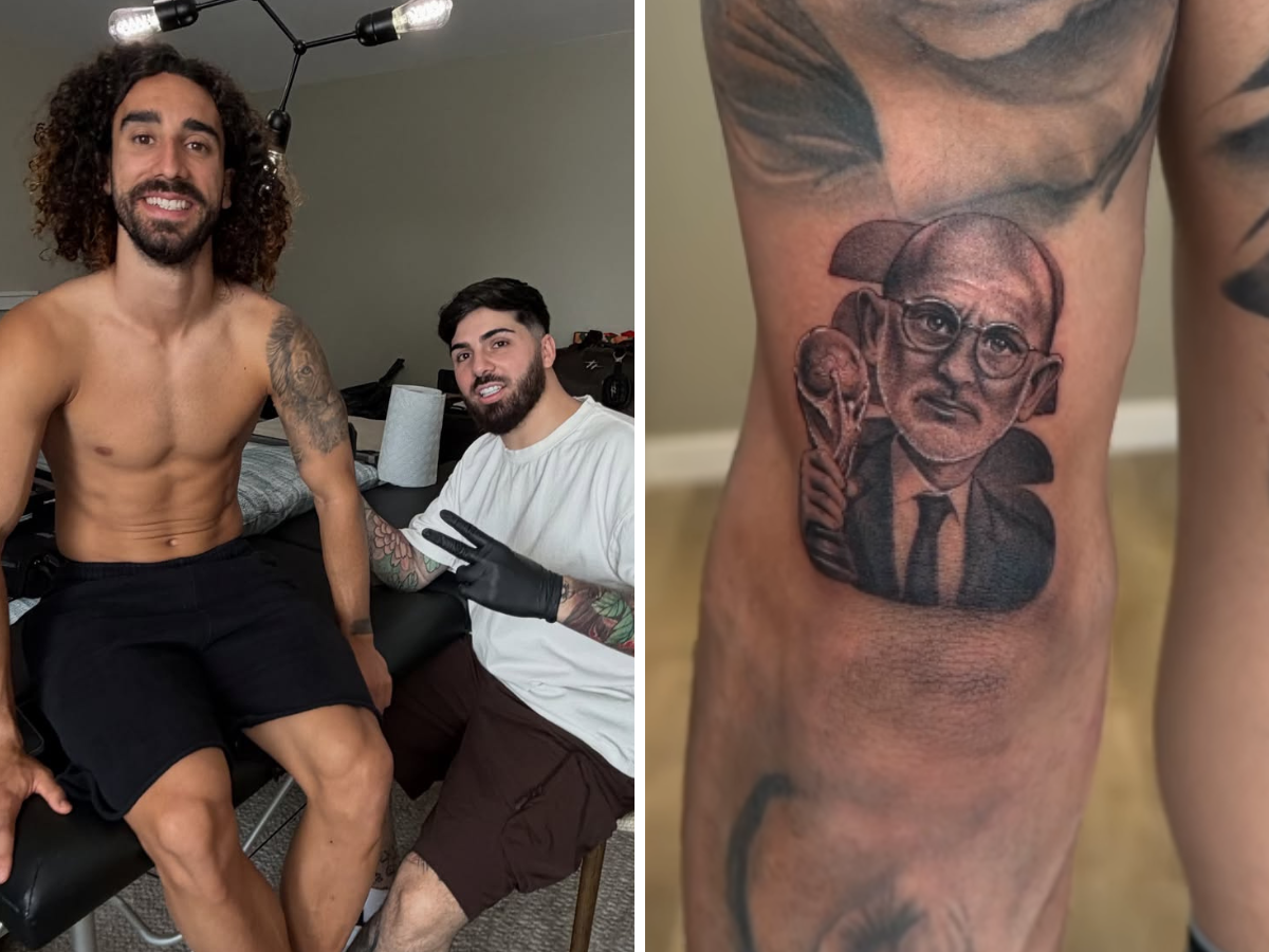Cucurella si tatua de la Fuente: promessa mantenuta dopo i Mondiali