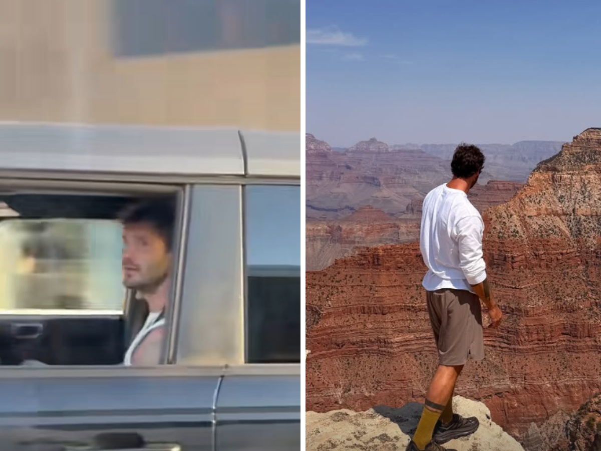 Stefano De Martino in vacanza a Los Angeles: il saluto in auto ai fan