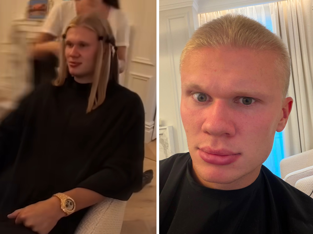 Haaland cambia look: il nuovo taglio di capelli è subito virale