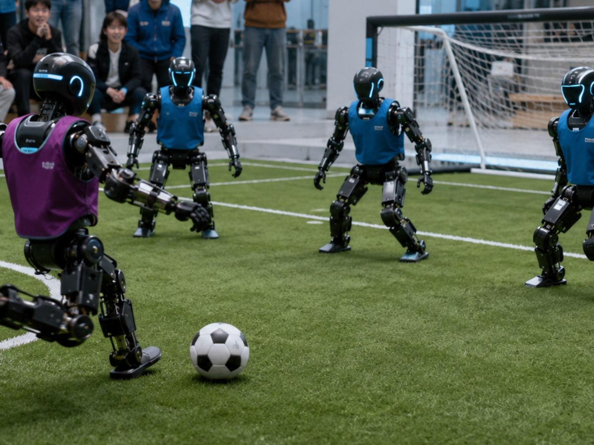 Fanno tutto da soli: a Pechino il calcio ora è dei robot