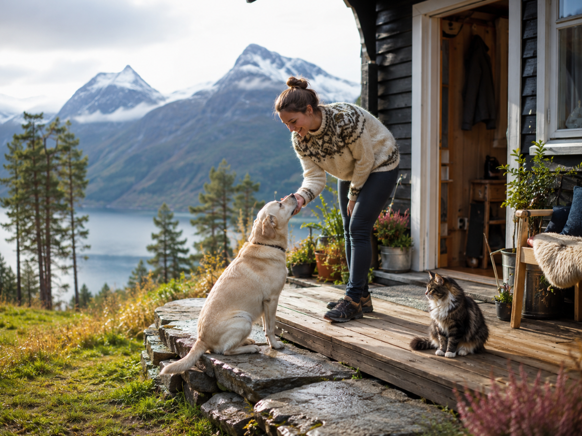 Pet sitter in Norvegia: viaggiare gratis con l’house sitting