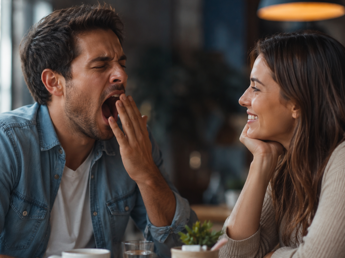 Sbadiglia mentre gli stai parlando? Potrebbe non essere annoiato