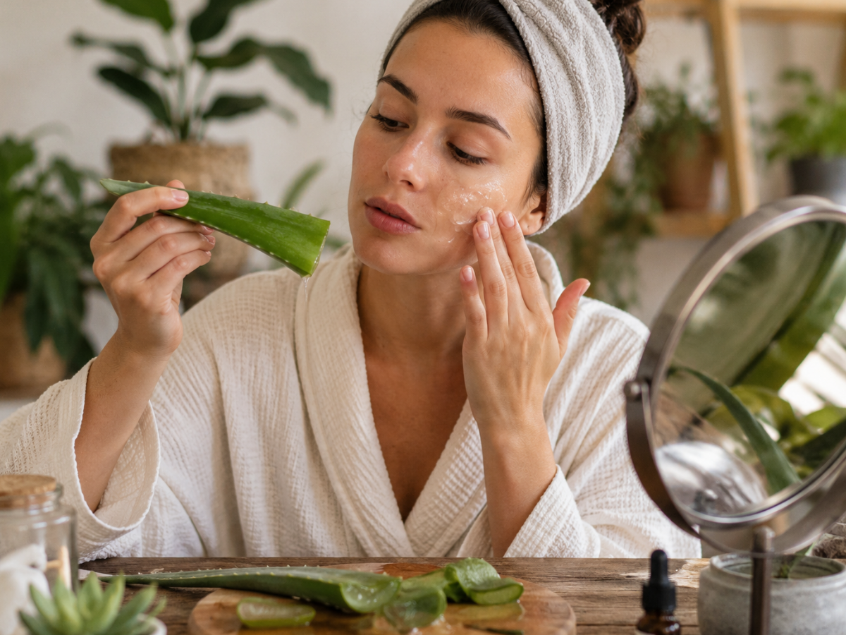 Spalmare aloe vera pura in faccia: la verità sul trend TikTok