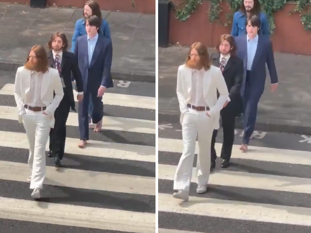 Film sui Beatles ricrea la storica passeggiata di Abbey Road: video