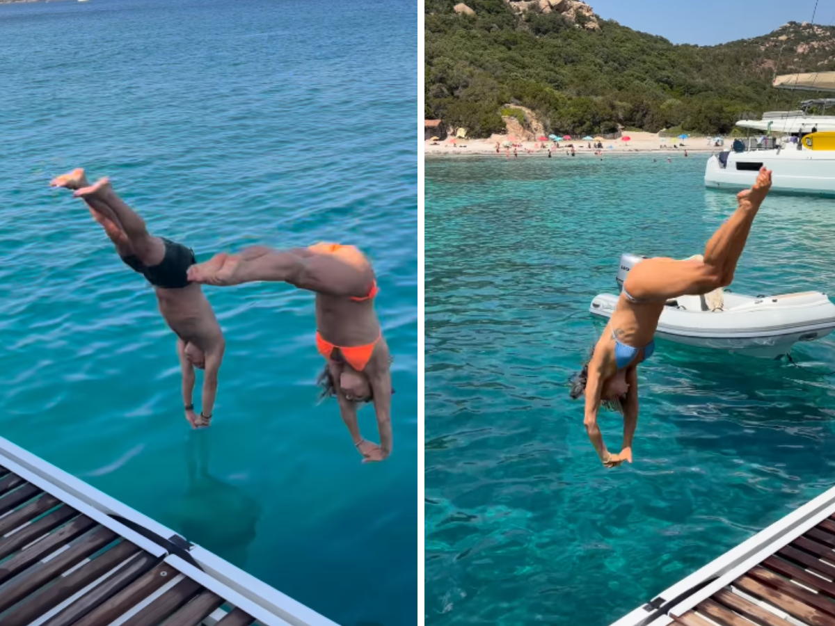 Tuffi sincronizzati in famiglia per Tania Cagnotto: il video social