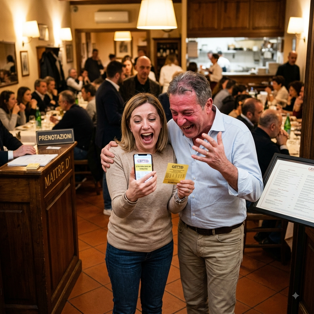 Giocano al Lotto per passare l’attesa al ristorante e vincono 10milioni di euro