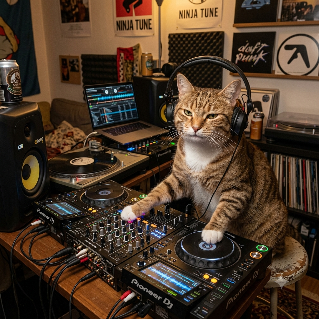 Gatto lasciato solo in casa sveglia i vicini con la musica a palla
