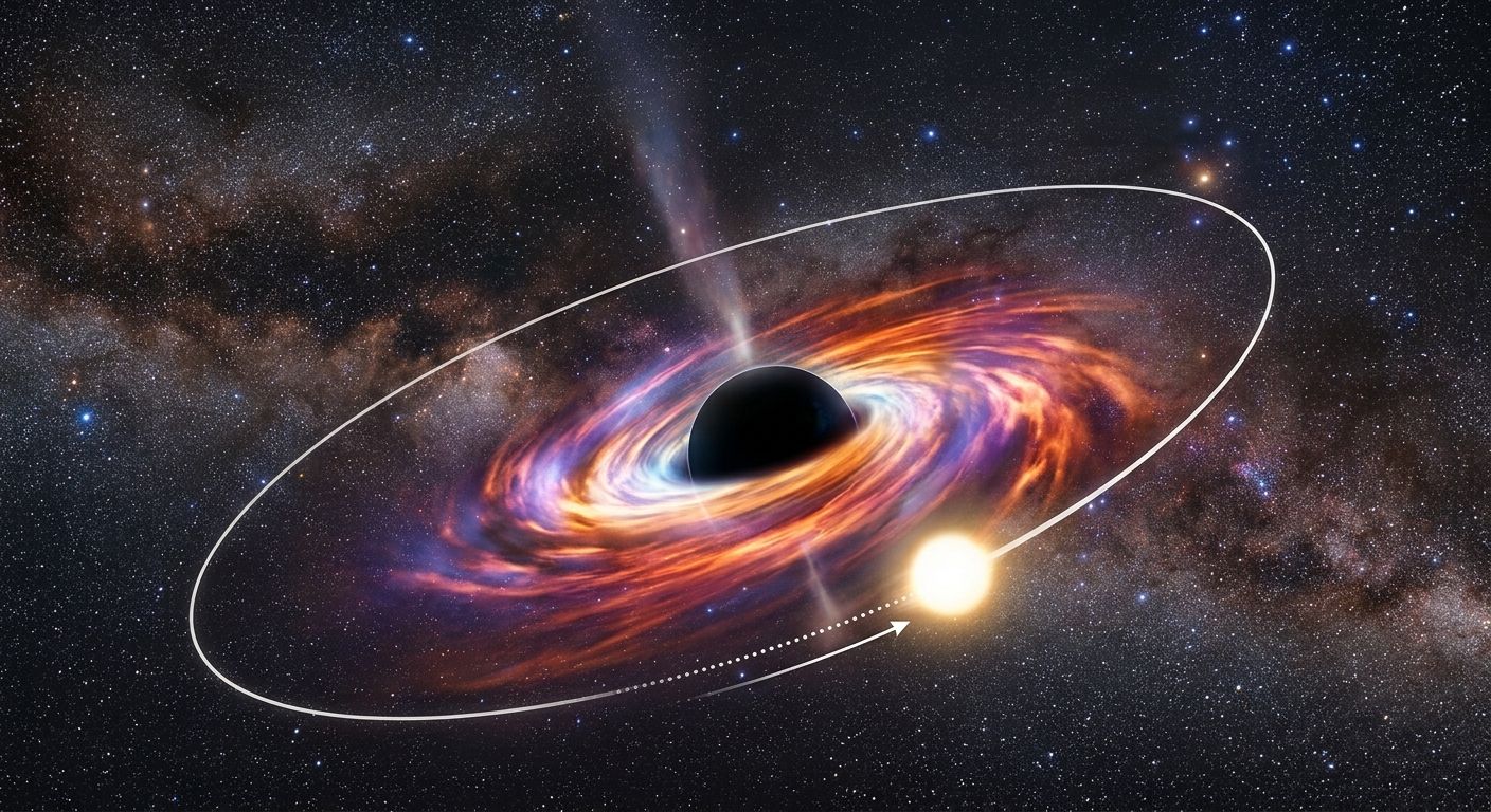 La stella record della Via Lattea: sfreccia a 25.000 km/s attorno al buco nero