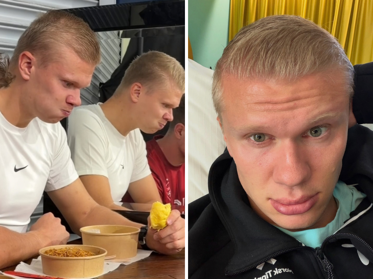 Erling Haaland ricrea il suo meme virale: il video