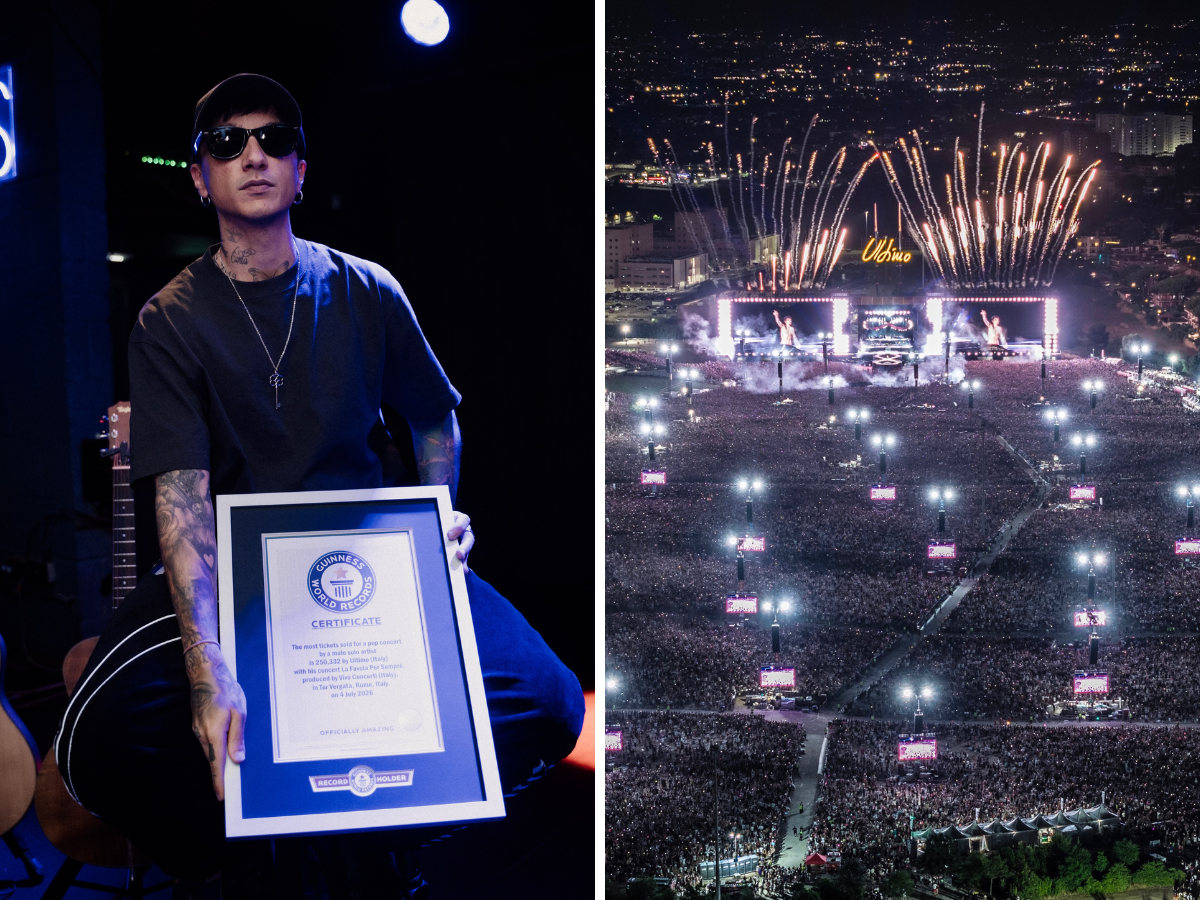 Ultimo entra nel Guinness dei Primati per il concerto di Tor Vergata