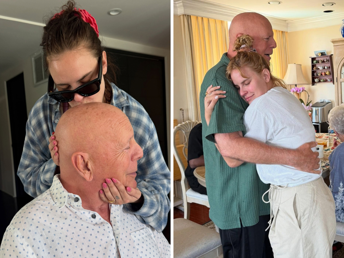Bruce Willis, il tenero bacio della figlia Tallulah su Instagram