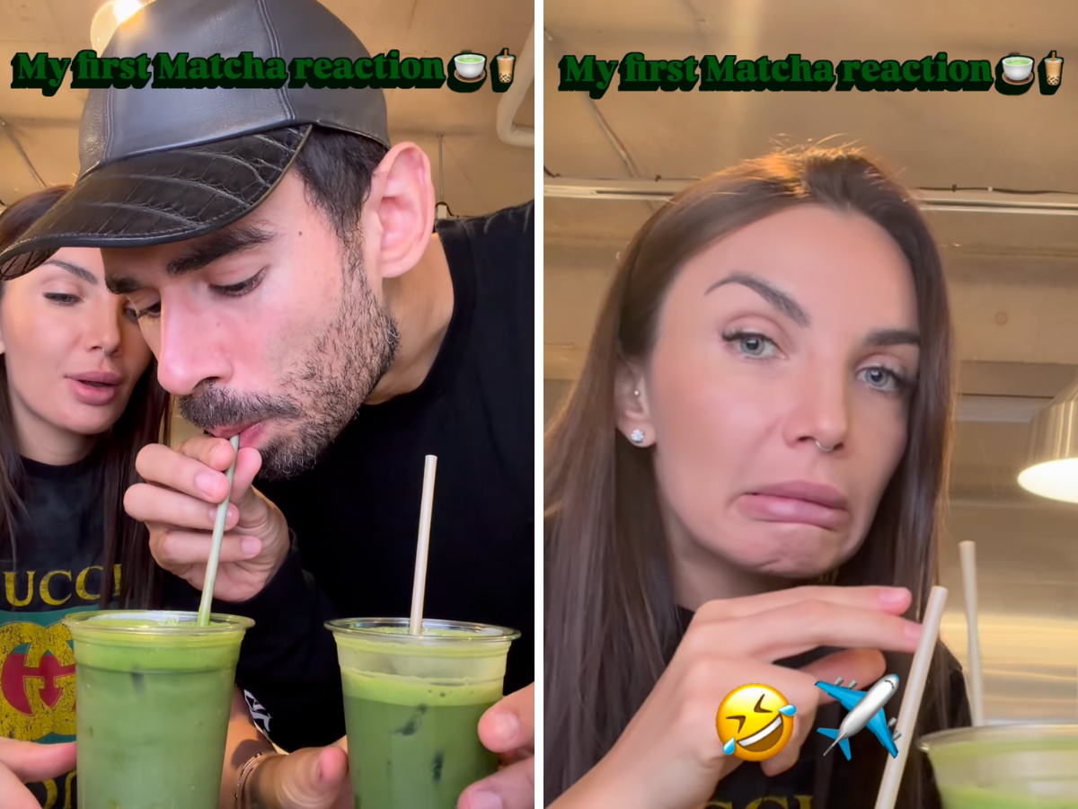 Elettra Lamborghini e Afrojack assaggiano il matcha: la reazione