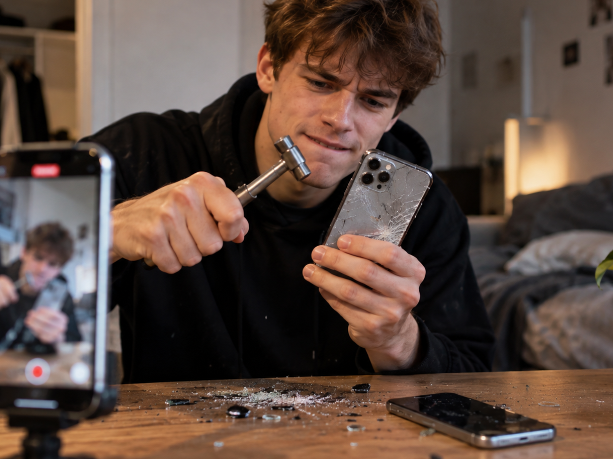Graffi e fori sull’iPhone: il trend TikTok che sembra assurdo