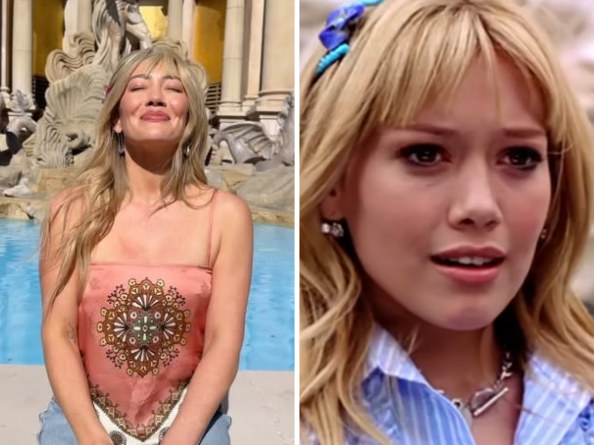 Hilary Duff ricrea l’iconica scena della fontana di Lizzie McGuire