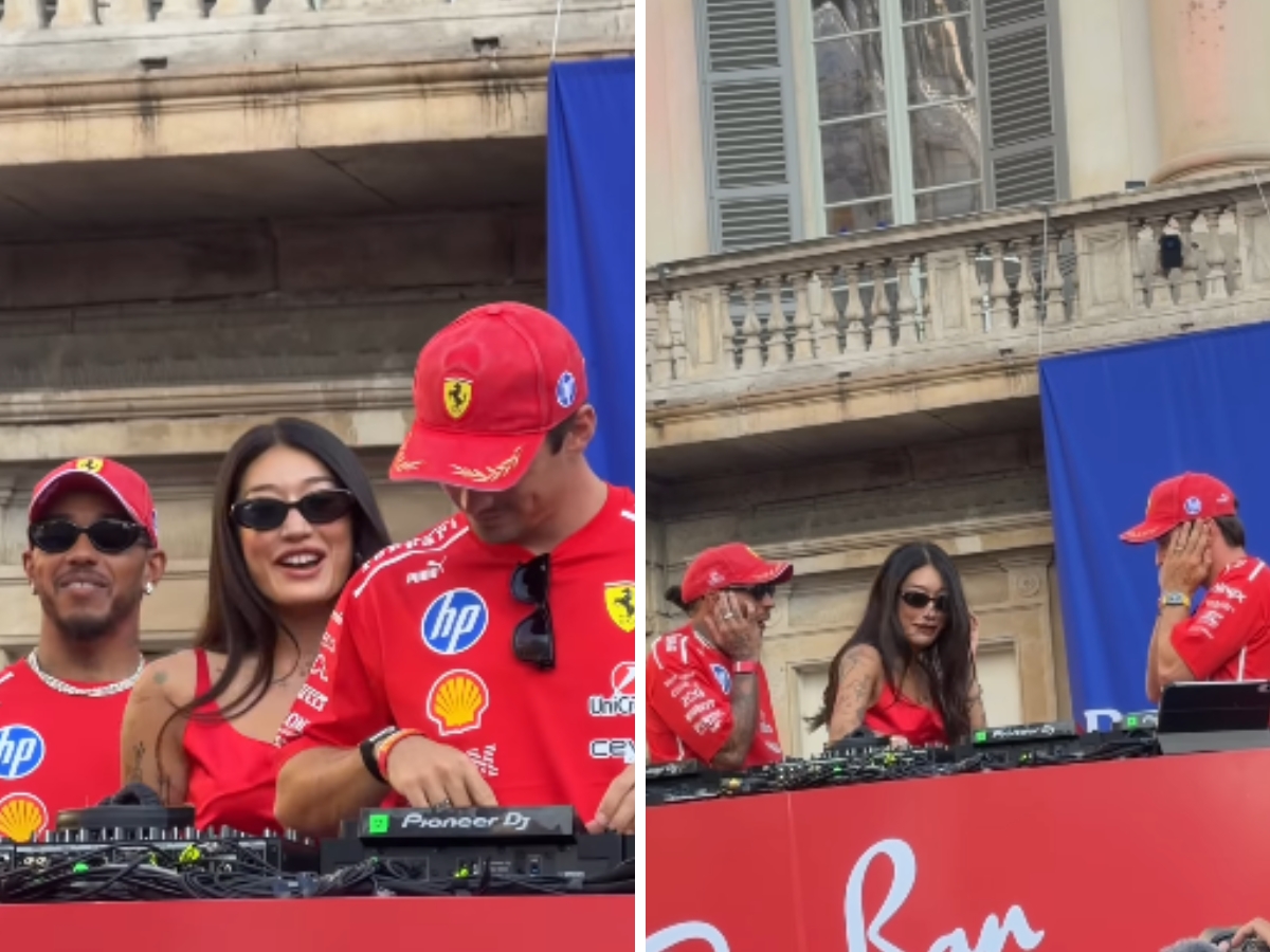 Leclerc in versione DJ con Peggy Gou: il siparietto fa ridere tutti