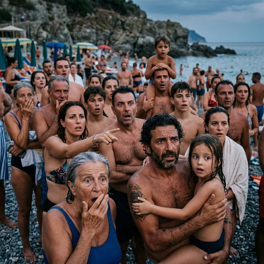 Effusioni esplicite sugli scogli, raggiunti e interrotti da poliziotto a nuoto