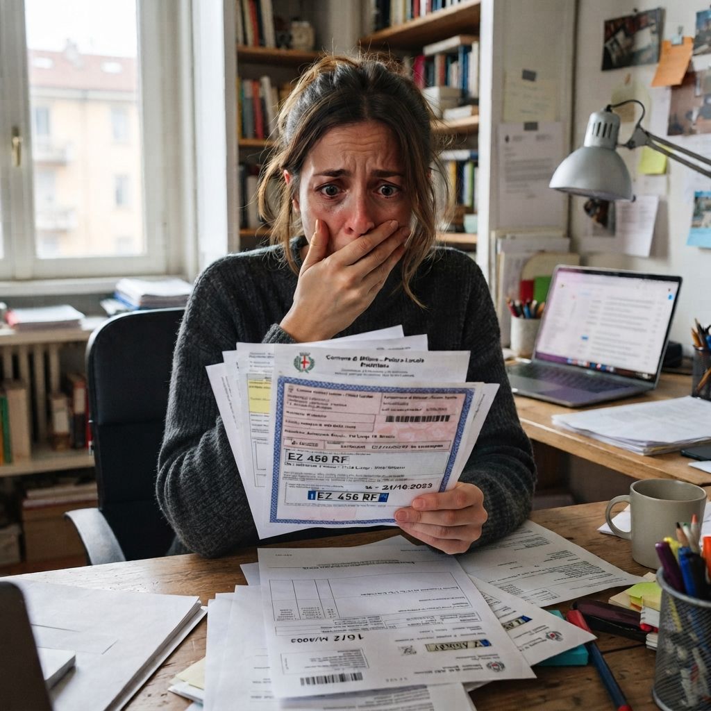 Lascia l’auto dal meccanico e le arrivano multe per 7mila euro