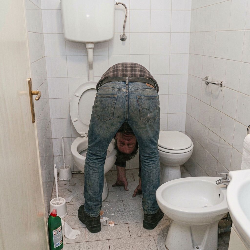 Ubriaco resta incastrato con la testa tra water e bidet, salvato dai vigili del fuoco