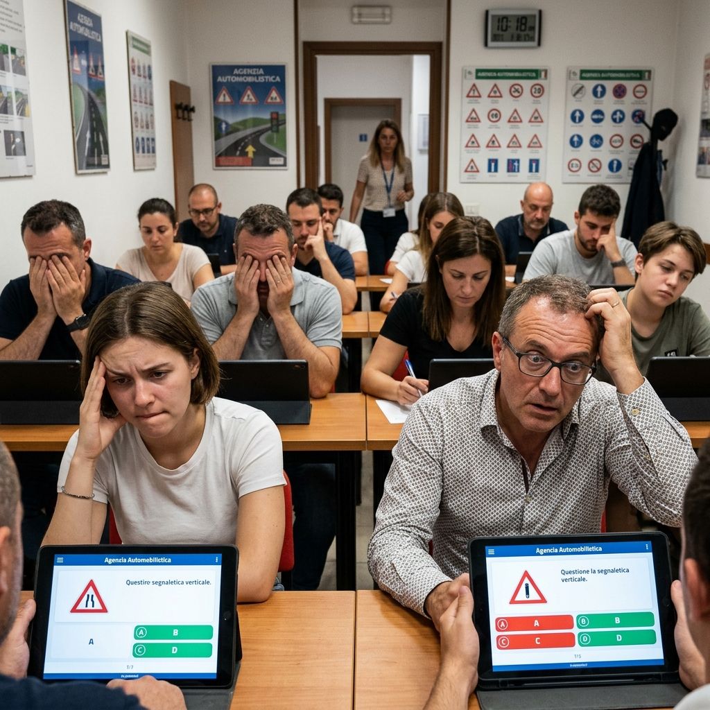Automobilisti, il 92% incapace di superare il test di teoria della patente