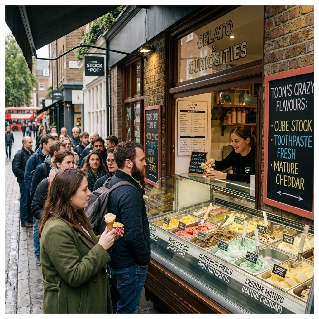 Gelato al dentifricio, al dado e al formaggio. Gusti improbabili e dove trovarli