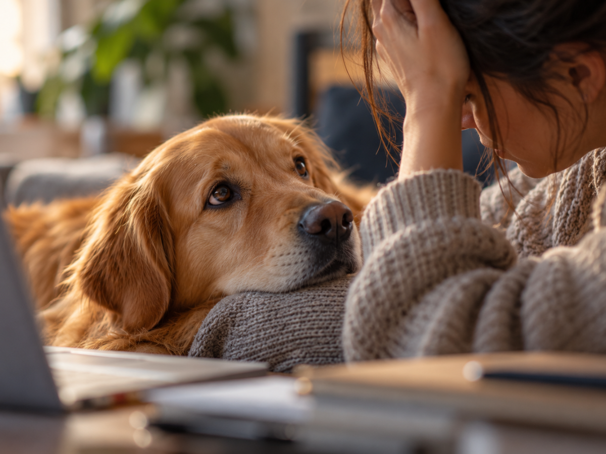Il tuo cane sa quando sei stressato, anche se cerchi di nasconderlo
