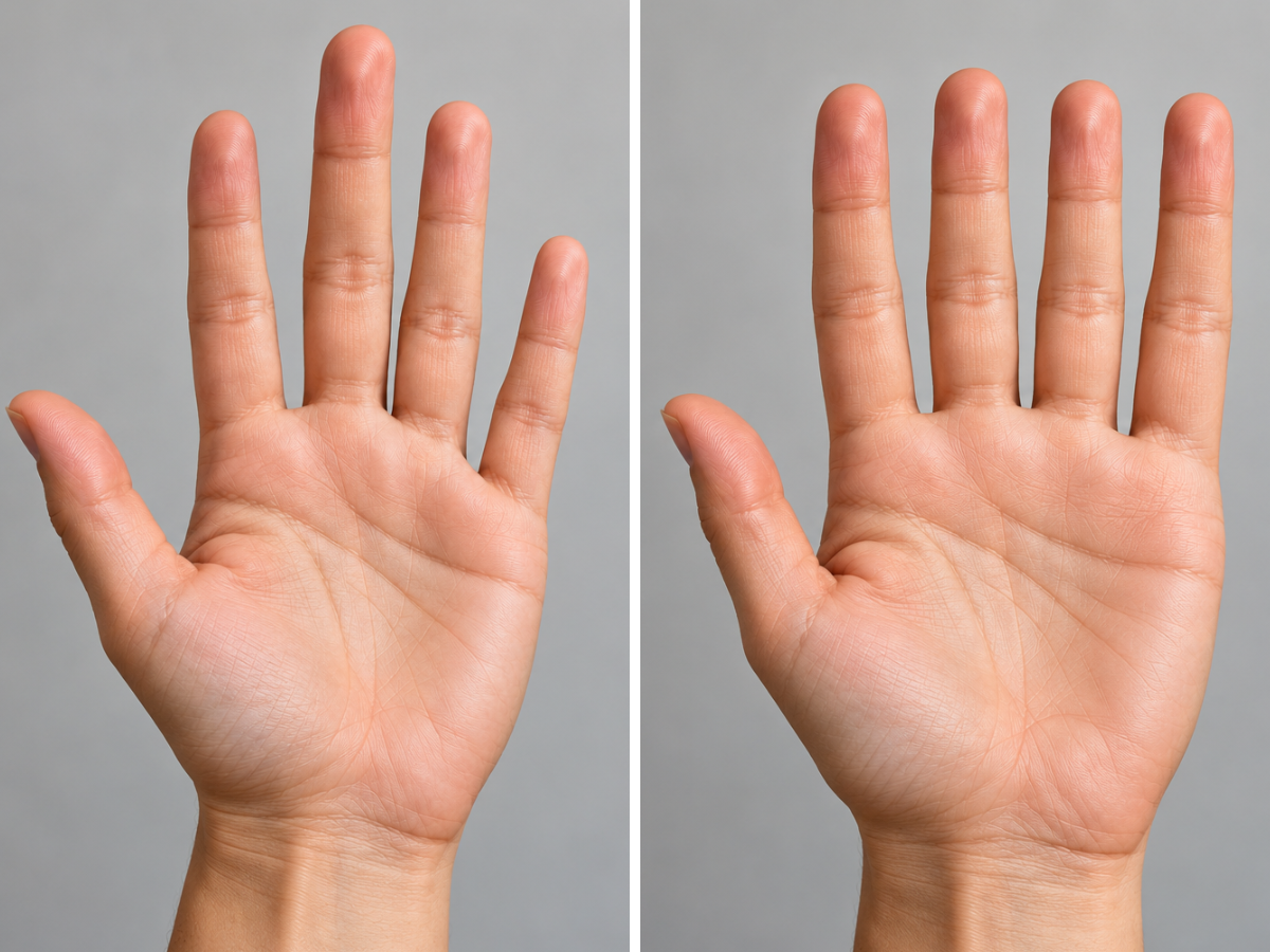 Dita della mano: perché non sono tutte uguali? Lo spiega la scienza