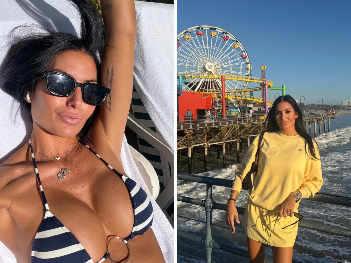 Elisabetta Gregoraci vola in California con il figlio Nathan Falco