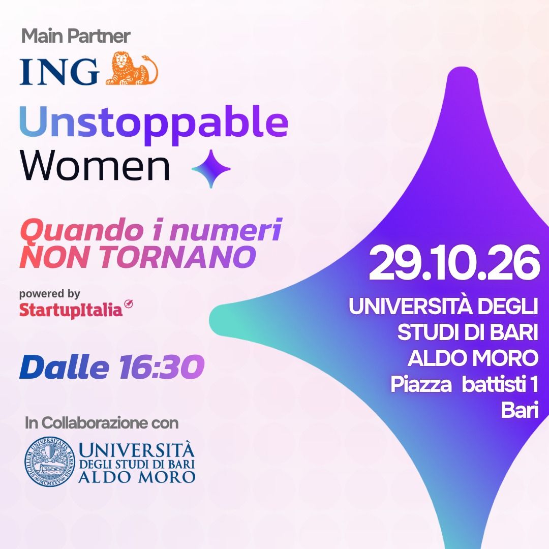 A BARI È TEMPO DI UNSTOPPABLE WOMEN!