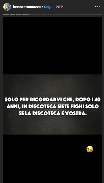 Benedetta Mazza su Instagram