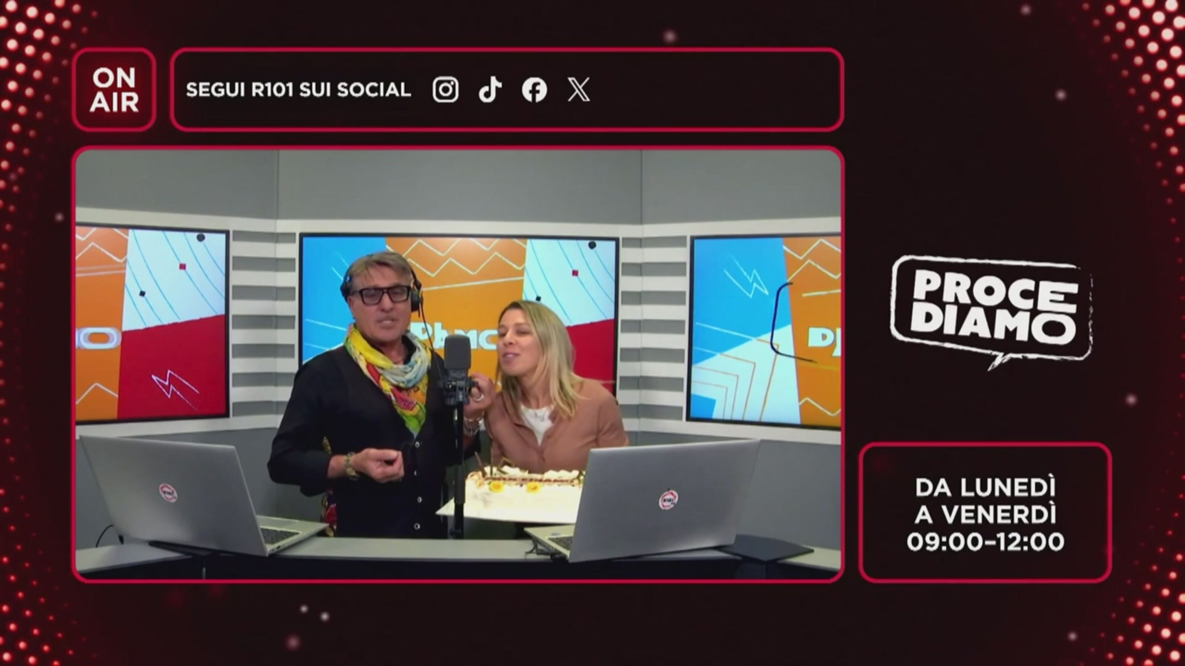Fernando Proce inaugura il suo nuovo studio radiofonico - R101