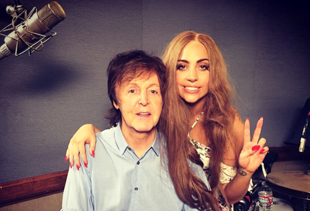 Paul McCartney in studio con Lady Gaga