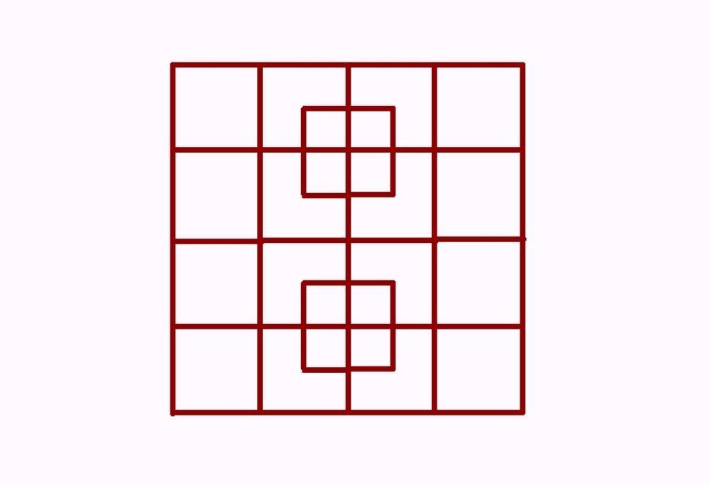 Quanti quadrati ci sono nel disegno?