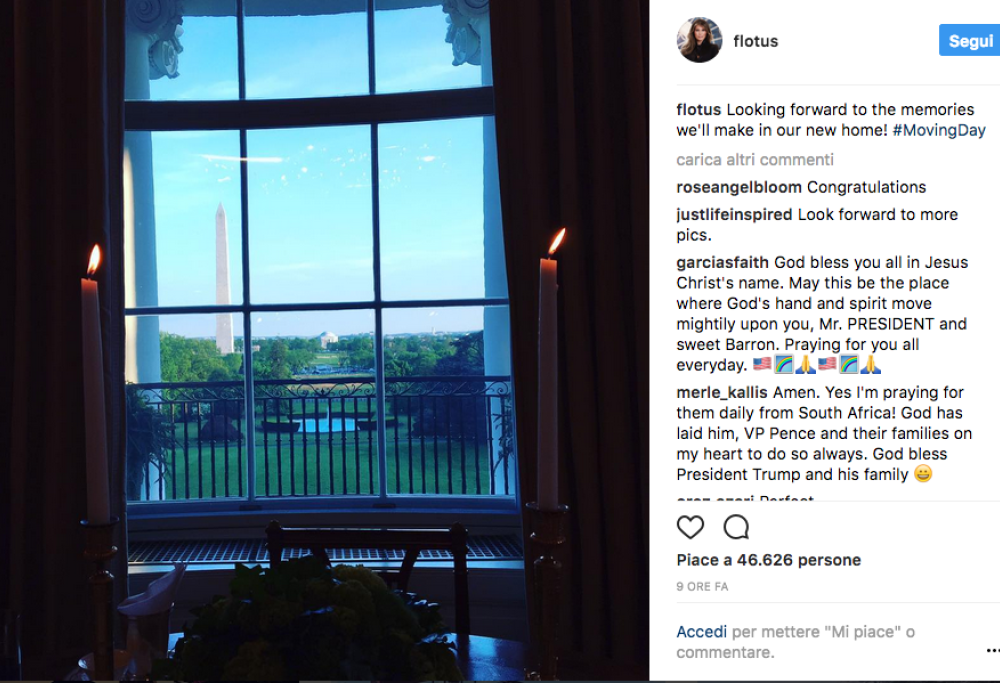 Melania Trump trasloca!
