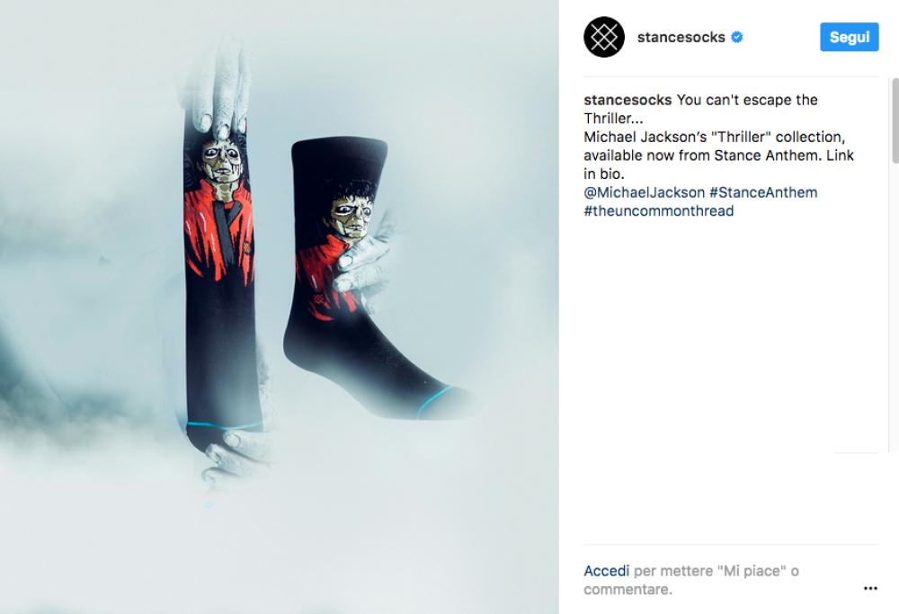 Halloween: per i fan di Michael Jackson, ecco le calze Thriller