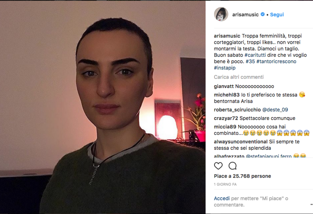 Arisa: il ritorno ai capelli corti?