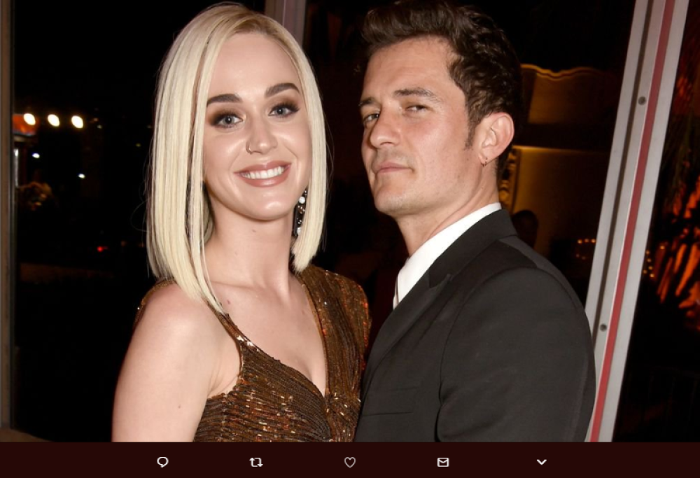 Katy Perry, commento hot a un post di Orlando Bloom
