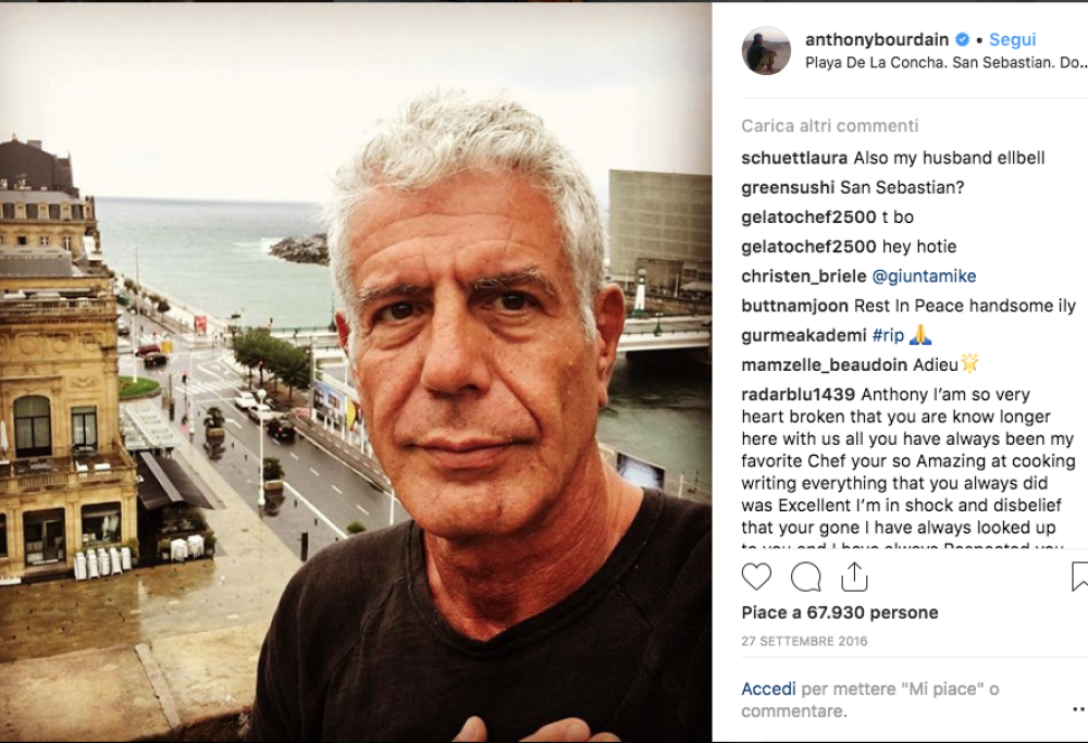 Ad Anthony Bourdain 6 premi Emmy per il suo show Cucine segrete