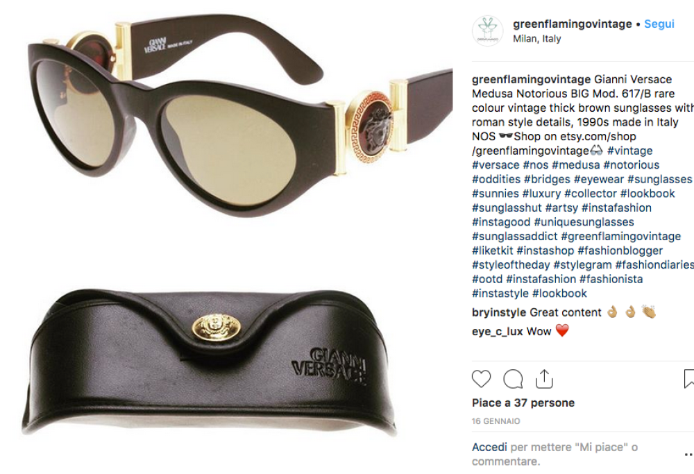 Versace: tornano disponibili gli occhiali resi celebri da Notorious B.I.G.