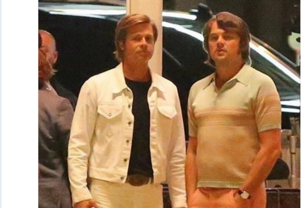Leonardo  DiCaprio e Brad Pitt:  il nuovo look nel film di Tarantino