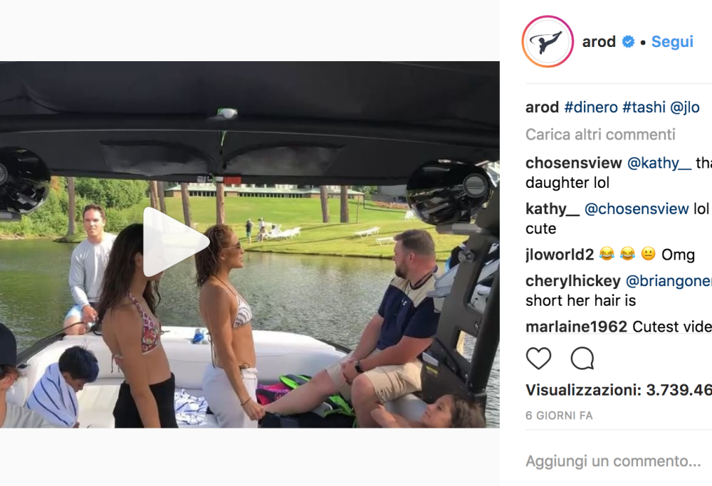 Jennifer Lopez balla con la figlia di Alex Rodriguez.