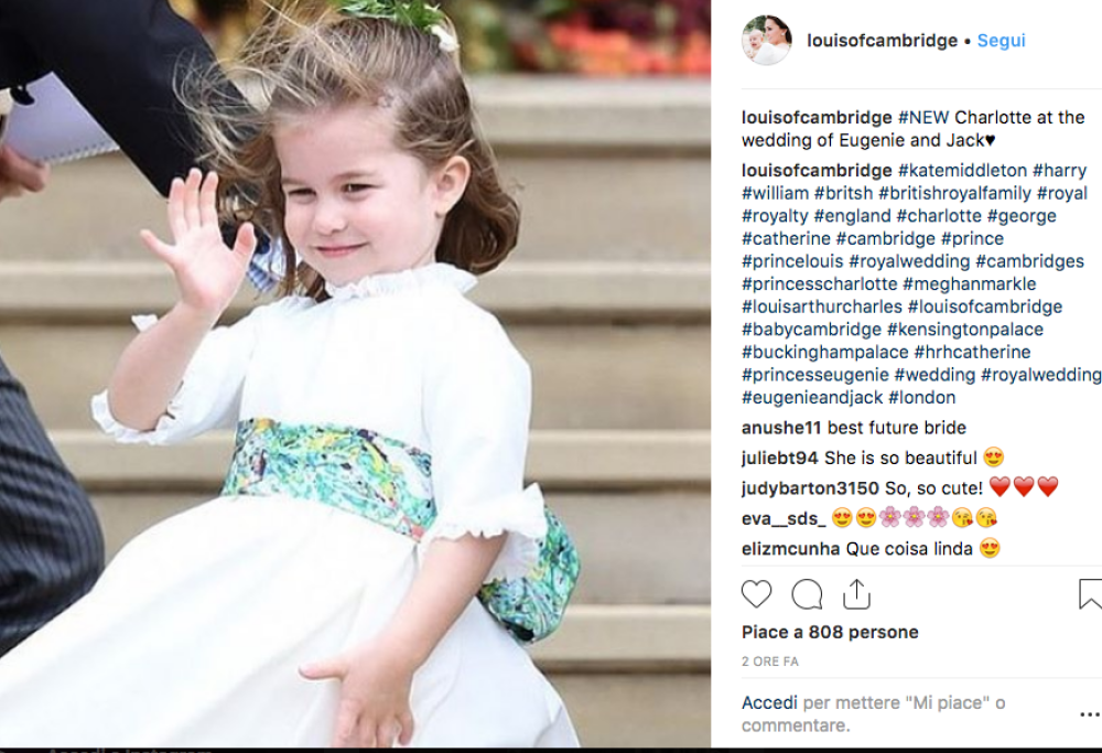 Baby Charlotte e l’incredibile somiglianza  con la nipote di Lady Diana