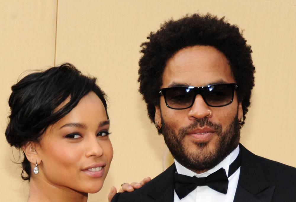 Lenny Kravitz e quel bacio bellissimo per la figlia Zoë