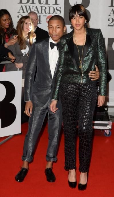 Ai-Brit-Awards-2014-Londra-con-la-moglie-Helenjpg--pharrell_williams