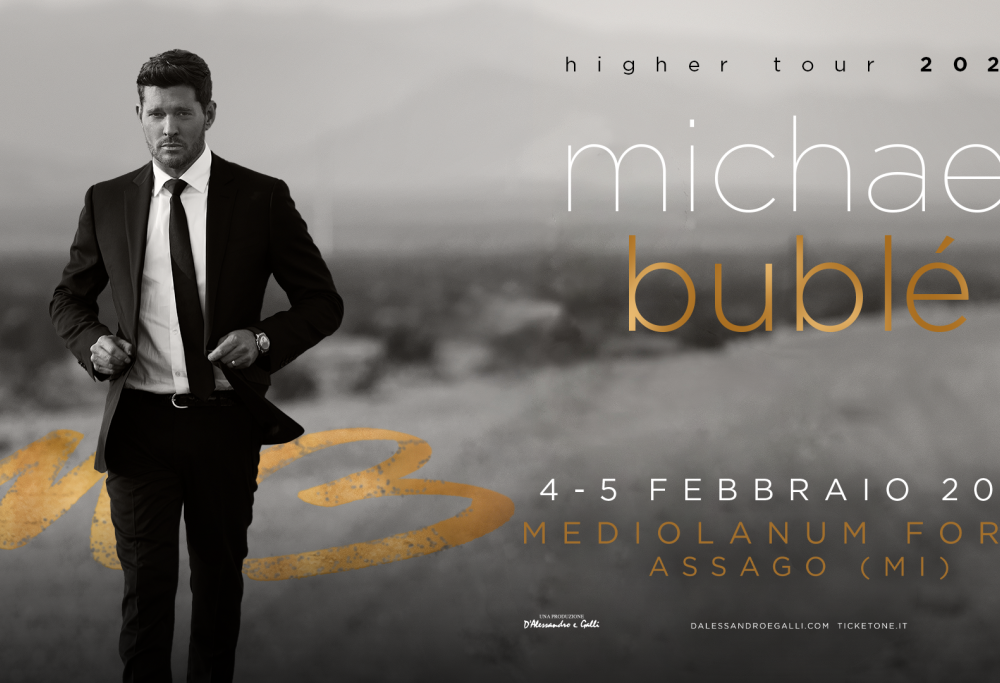 Michael Bublé annuncia  i concerti italiani del suo Higher Tour 2023: 4 e 5 febbraio a Milano
