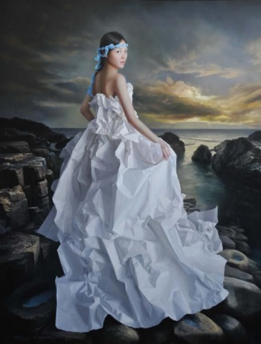 Zeng_Chuanxing_-_White_Paper_Bride_2012__Wandering_to_Cythera_oil_on_linen_canvas_130_x_160_cmjpg--art_monaco