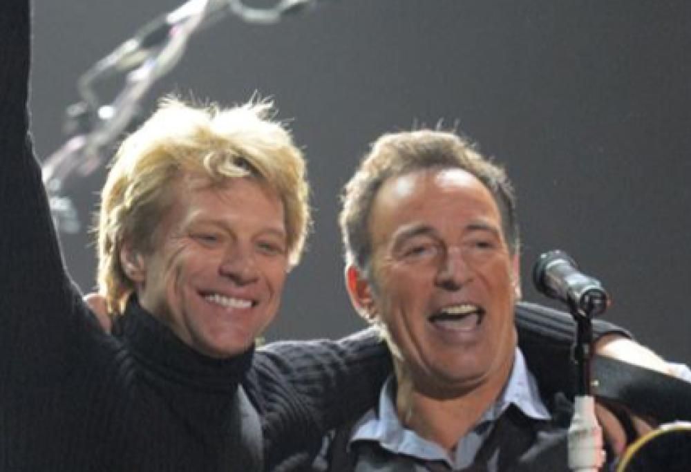Bruce Springsteen e Jon Bon Jovi: la bellissima foto col gelato
