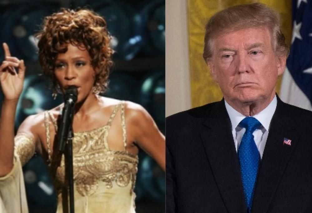 Donald Trump, ultimo atto: dedica statue a Whitney Houston e Frank Sinatra